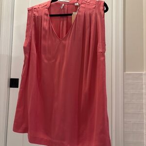 NWT Scotch and Soda pink satin sleeveless top XL